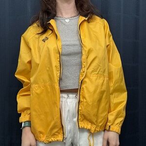 Vintage Yellow Women's Windbreaker/ Rain Jacket